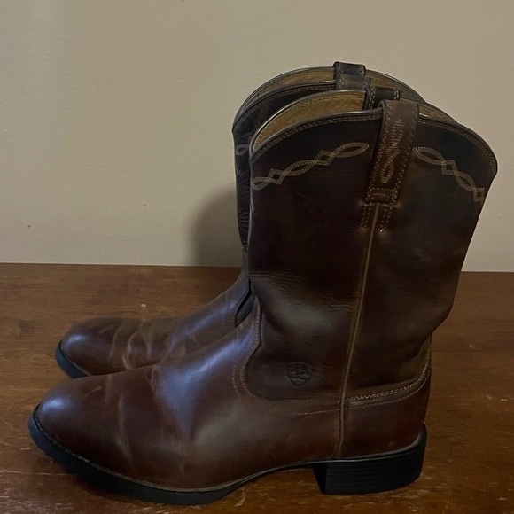 Ariat Leather Brown Boots Sz 10EE main image 12